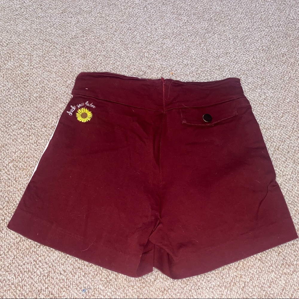 Retro High Waisted Sunflower Shorts sz Large